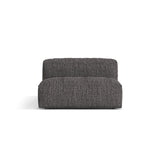 Martina Modulares Sofa Sitzelement, Sitztiefe 76 cm, aus Boucle in Anthrazit (Monet Anthracite), 132x106 cm von Micadoni – Bild 1