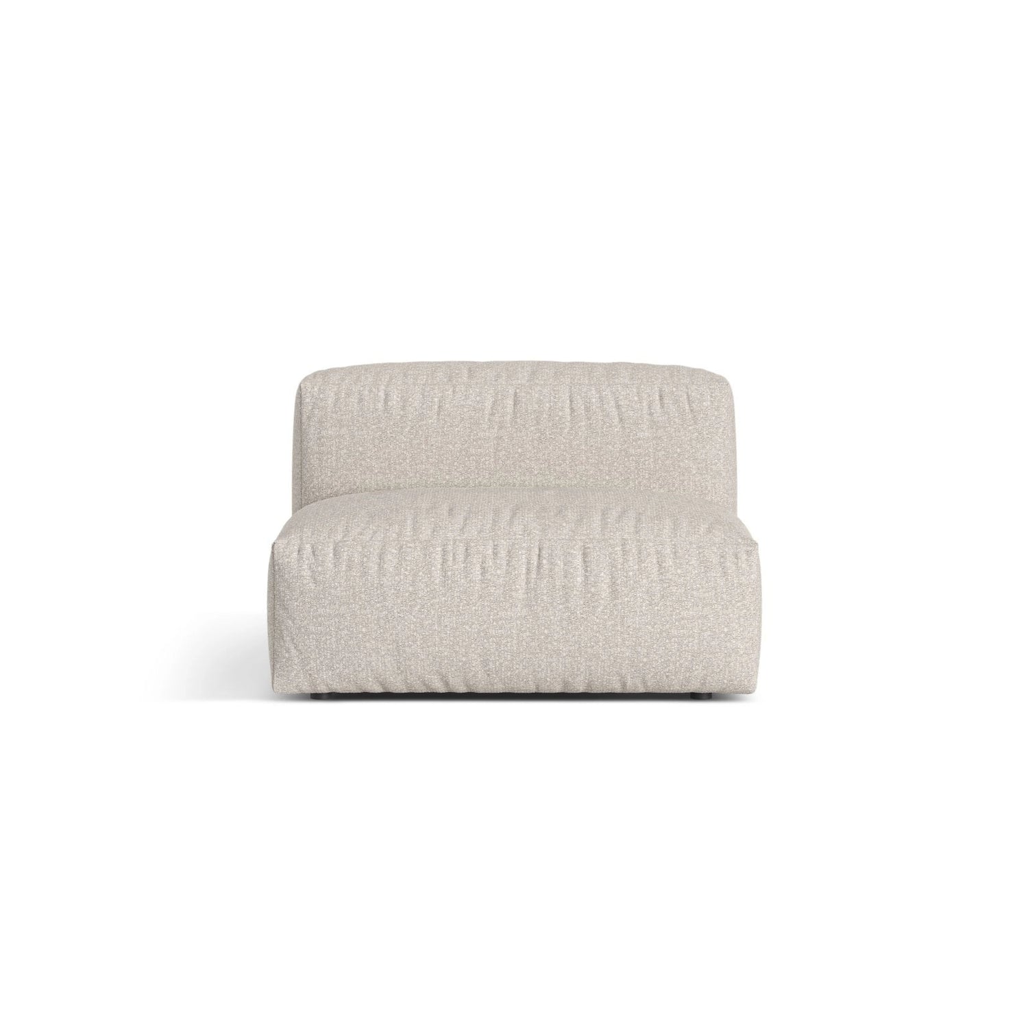 Martina Modulares Sofa Sitzelement, Sitztiefe 76 cm, aus Boucle in Beige (Monet Sand), 106x90 cm von Micadoni – Bild 1
