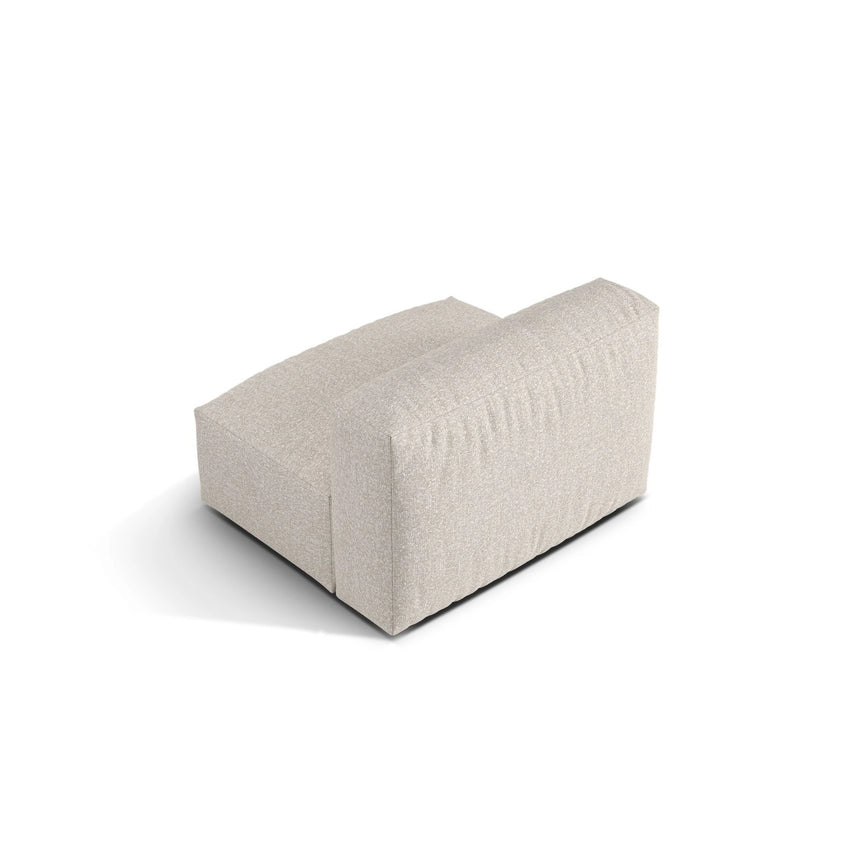 Martina Modulares Sofa Sitzelement, Sitztiefe 76 cm, aus Boucle in Beige (Monet Sand), 106x90 cm von Micadoni – Bild 4