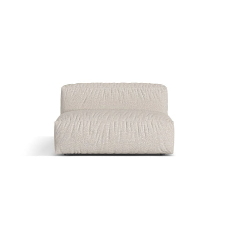 Martina Modulares Sofa Sitzelement, Sitztiefe 76 cm, aus Boucle in Beige (Monet Sand), 132x106 cm von Micadoni – Bild 1