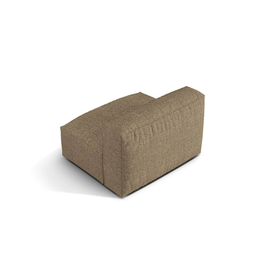Martina Modulares Sofa Sitzelement, Sitztiefe 76 cm, aus Boucle in Cappuccino (Monet Cappucino), 106x90 cm von Micadoni – Bild 4