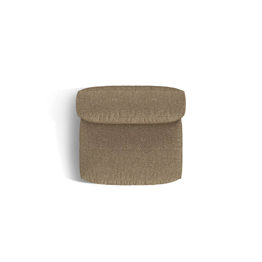 Martina Modulares Sofa Sitzelement, Sitztiefe 76 cm, aus Boucle in Cappuccino (Monet Cappucino), 106x90 cm von Micadoni – Bild 5