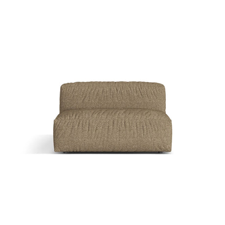 Martina Modulares Sofa Sitzelement, Sitztiefe 76 cm, aus Boucle in Cappuccino (Monet Cappucino), 132x106 cm von Micadoni – Bild 1