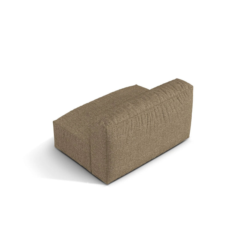 Martina Modulares Sofa Sitzelement, Sitztiefe 76 cm, aus Boucle in Cappuccino (Monet Cappucino), 132x106 cm von Micadoni – Bild 4