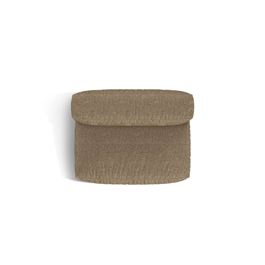 Martina Modulares Sofa Sitzelement, Sitztiefe 76 cm, aus Boucle in Cappuccino (Monet Cappucino), 132x106 cm von Micadoni – Bild 5