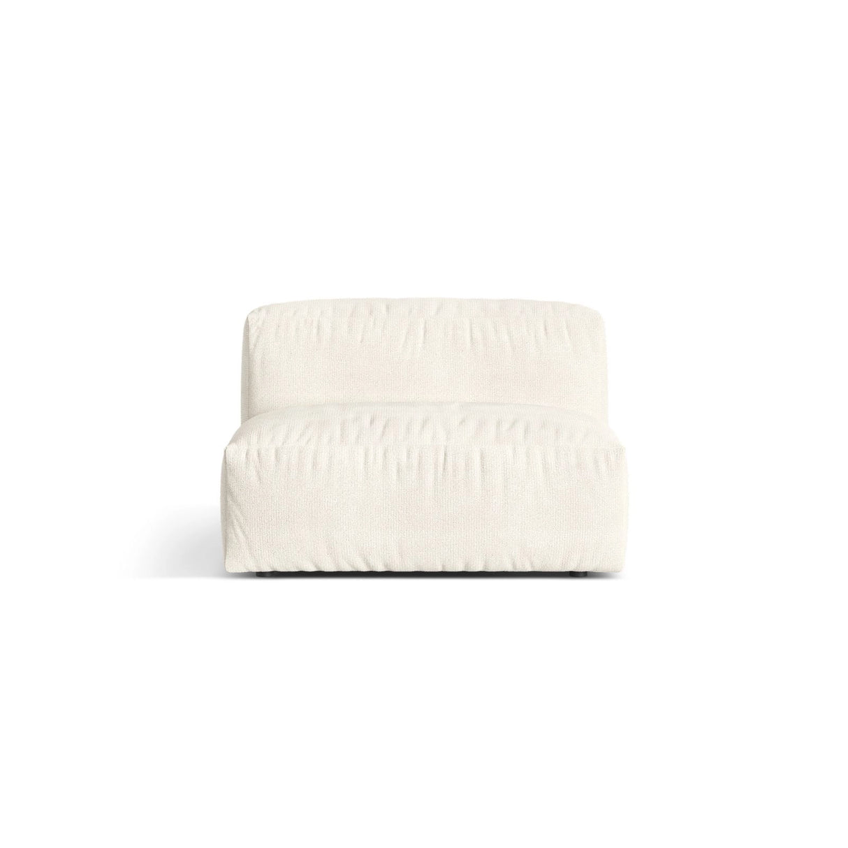 Martina Modulares Sofa Sitzelement, Sitztiefe 76 cm, aus Boucle in Elfenbein (Monet Nata), 106x90 cm von Micadoni – Bild 1