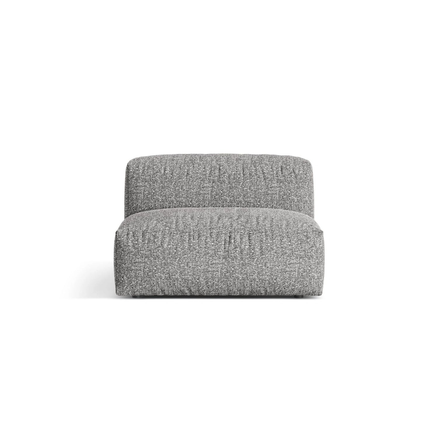 Martina Modulares Sofa Sitzelement, Sitztiefe 76 cm, aus Boucle in Graphit (Monet Graphite), 106x90 cm von Micadoni – Bild 1
