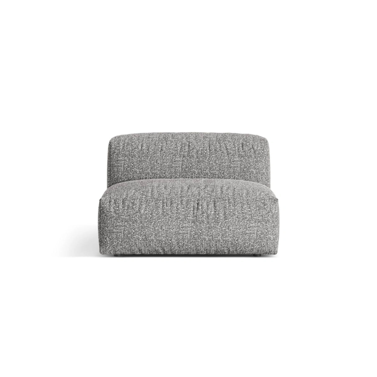 Martina Modulares Sofa Sitzelement, Sitztiefe 76 cm, aus Boucle in Graphit (Monet Graphite), 106x90 cm von Micadoni – Bild 1