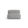 Martina Modulares Sofa Sitzelement, Sitztiefe 76 cm, aus Boucle in Graphit (Monet Graphite), 106x90 cm von Micadoni – Bild 1