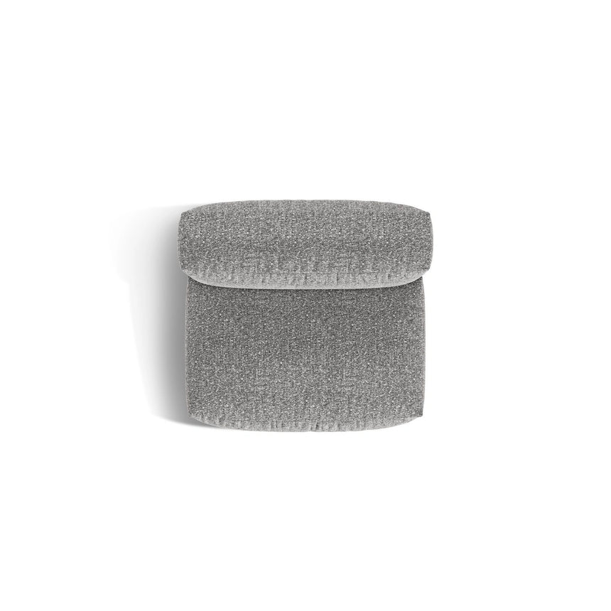 Martina Modulares Sofa Sitzelement, Sitztiefe 76 cm, aus Boucle in Graphit (Monet Graphite), 106x90 cm von Micadoni – Bild 5