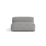 Martina Modulares Sofa Sitzelement, Sitztiefe 76 cm, aus Boucle in Graphit (Monet Graphite), 132x106 cm von Micadoni – Bild 1