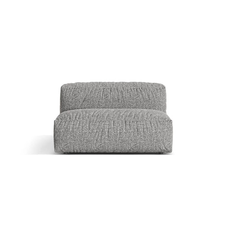 Martina Modulares Sofa Sitzelement, Sitztiefe 76 cm, aus Boucle in Graphit (Monet Graphite), 132x106 cm von Micadoni – Bild 1