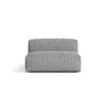 Martina Modulares Sofa Sitzelement, Sitztiefe 76 cm, aus Boucle in Graphit (Monet Graphite), 132x106 cm von Micadoni – Bild 1