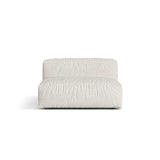 Martina Modulares Sofa Sitzelement, Sitztiefe 76 cm, aus Boucle in Grau Beige meliert (Monet Pearl), 132x106 cm von Micadoni – Bild 1