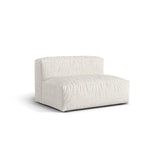 Martina Modulares Sofa Sitzelement, Sitztiefe 76 cm, aus Boucle in Grau Beige meliert (Monet Pearl), 132x106 cm von Micadoni – Bild 3