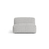 Martina Modulares Sofa Sitzelement, Sitztiefe 76 cm, aus Boucle in Silber (Monet Silver), 106x90 cm von Micadoni – Bild 1
