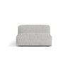 Martina Modulares Sofa Sitzelement, Sitztiefe 76 cm, aus Boucle in Silber (Monet Silver), 132x106 cm von Micadoni – Bild 1