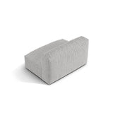 Martina Modulares Sofa Sitzelement, Sitztiefe 76 cm, aus Boucle in Silber (Monet Silver), 132x106 cm von Micadoni – Bild 4