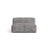 Martina Modulares Sofa Sitzelement, Sitztiefe 76 cm, aus Cord in Hellgrau (Tilia 86), 132x106 cm von Micadoni – Bild 1
