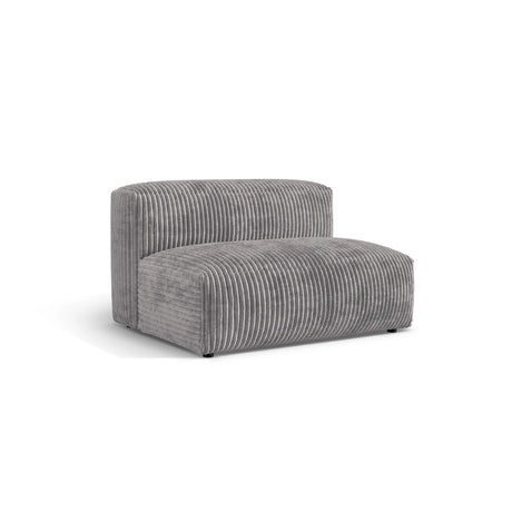 Martina Modulares Sofa Sitzelement, Sitztiefe 76 cm, aus Cord in Hellgrau (Tilia 86), 132x106 cm von Micadoni – Bild 3
