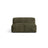 Martina Modulares Sofa Sitzelement, Sitztiefe 76 cm, aus Cord in Moosgrün (Tilia 37), 132x106 cm von Micadoni – Bild 1