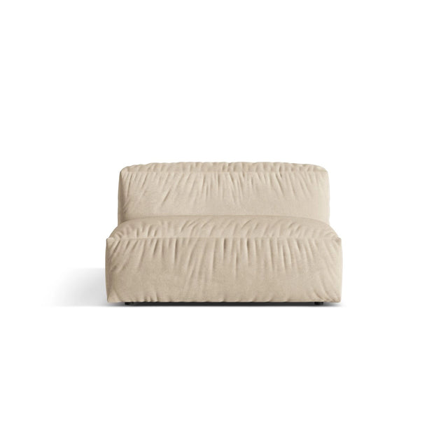 Martina Modulares Sofa Sitzelement, Sitztiefe 76 cm, aus Samt, Cord, Boucle oder Strukturstoff, 132x106 cm von Micadoni – Bild 1