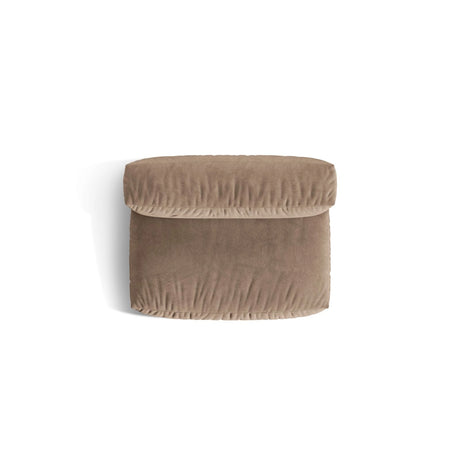 Martina Modulares Sofa Sitzelement, Sitztiefe 76 cm, aus Samt in Dunkelbeige (Vogue 3), 132x106 cm von Micadoni – Bild 5