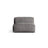 Martina Modulares Sofa Sitzelement, Sitztiefe 76 cm, aus Samt in Grau (Vogue 15), 106x90 cm von Micadoni – Bild 1
