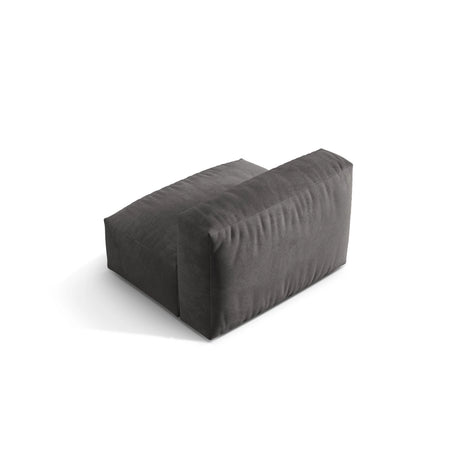 Martina Modulares Sofa Sitzelement, Sitztiefe 76 cm, aus Samt in Grau (Vogue 15), 106x90 cm von Micadoni – Bild 4