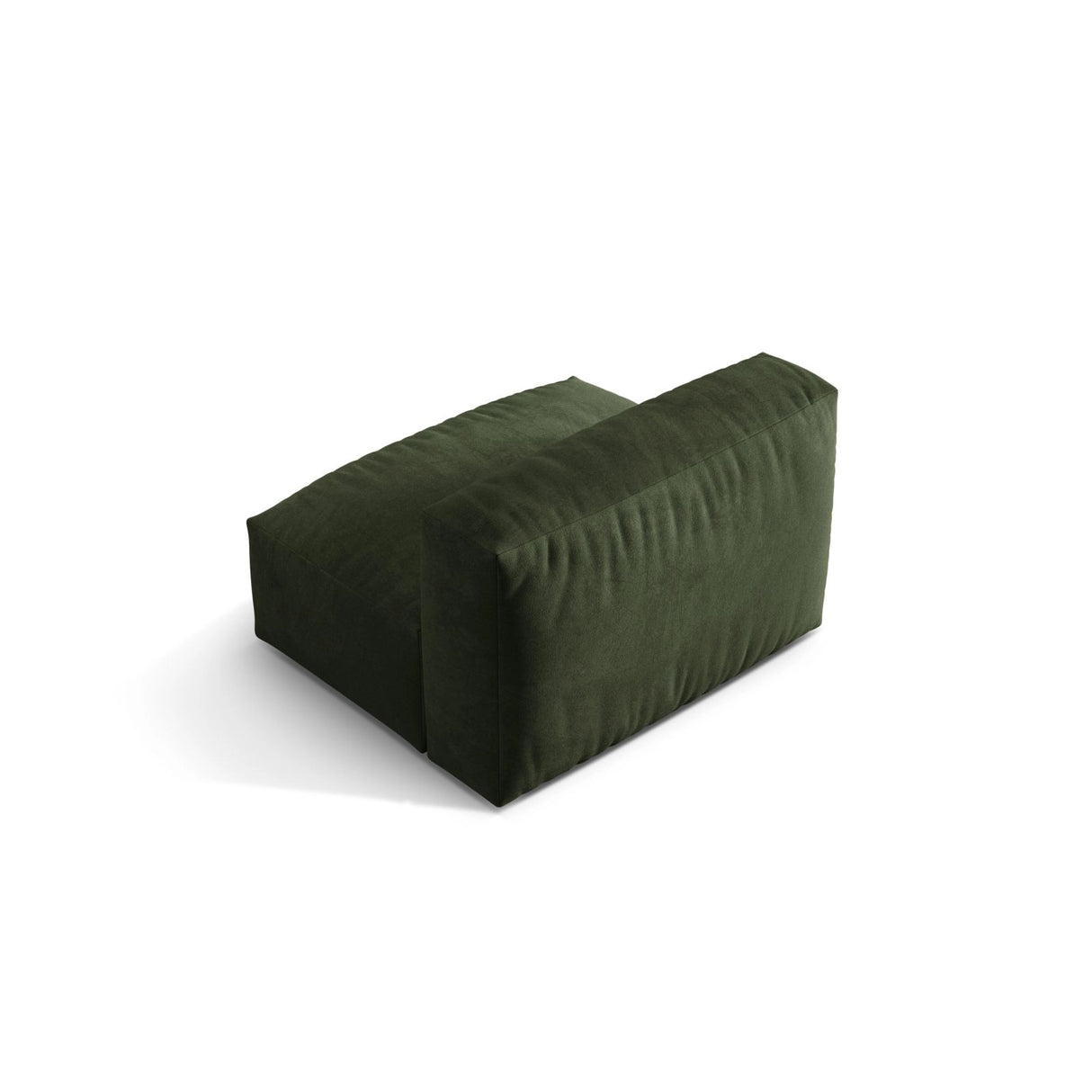 Martina Modulares Sofa Sitzelement, Sitztiefe 76 cm, aus Samt in Grün (Vogue 11), 106x90 cm von Micadoni – Bild 4