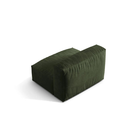 Martina Modulares Sofa Sitzelement, Sitztiefe 76 cm, aus Samt in Grün (Vogue 11), 106x90 cm von Micadoni – Bild 4