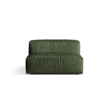 Martina Modulares Sofa Sitzelement, Sitztiefe 76 cm, aus Samt in Grün (Vogue 11), 132x106 cm von Micadoni – Bild 1