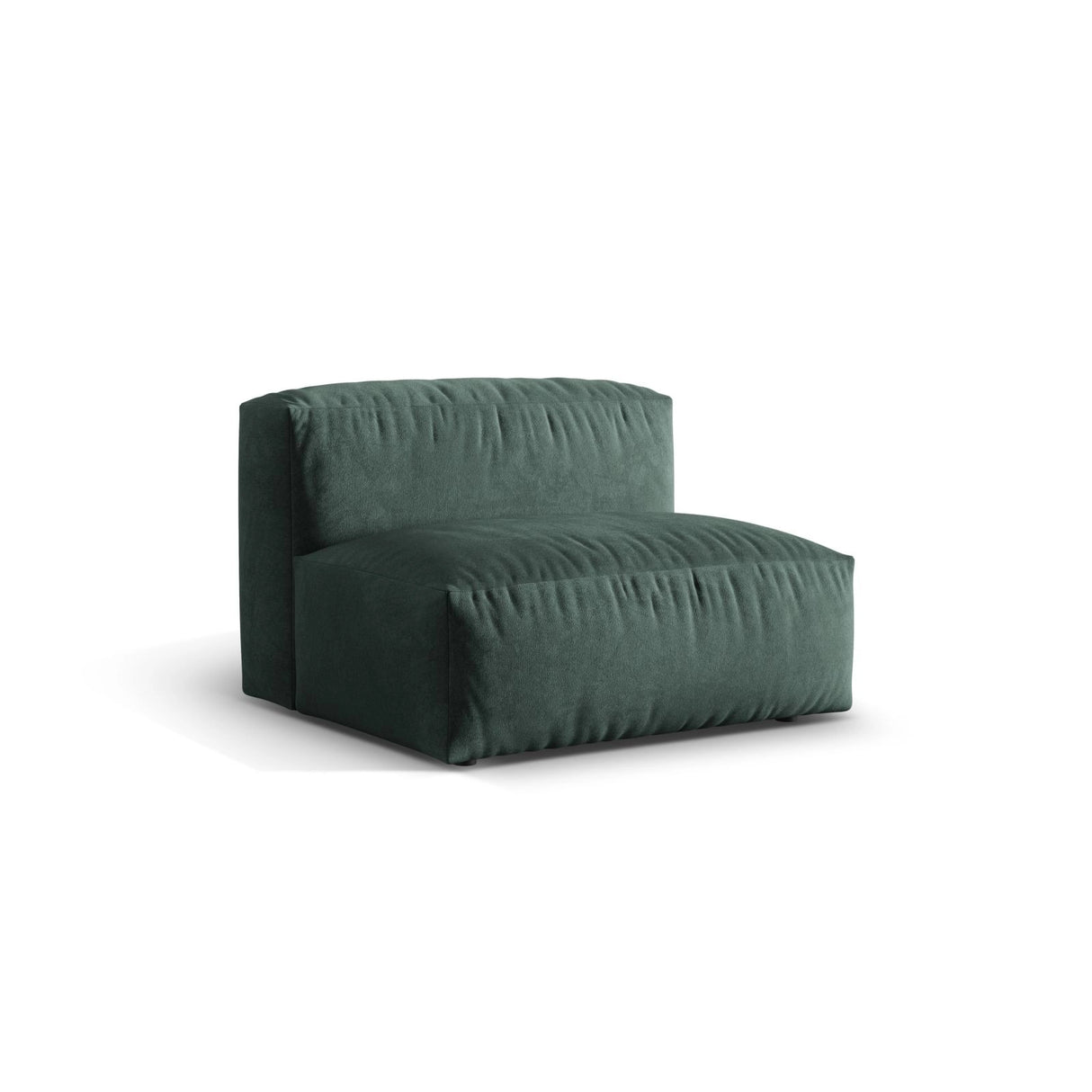 Martina Modulares Sofa Sitzelement, Sitztiefe 76 cm, aus Samt in Petrol (Vogue 12), 106x90 cm von Micadoni – Bild 3