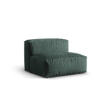 Martina Modulares Sofa Sitzelement, Sitztiefe 76 cm, aus Samt in Petrol (Vogue 12), 106x90 cm von Micadoni – Bild 3
