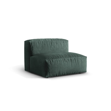 Martina Modulares Sofa Sitzelement, Sitztiefe 76 cm, aus Samt in Petrol (Vogue 12), 106x90 cm von Micadoni – Bild 3