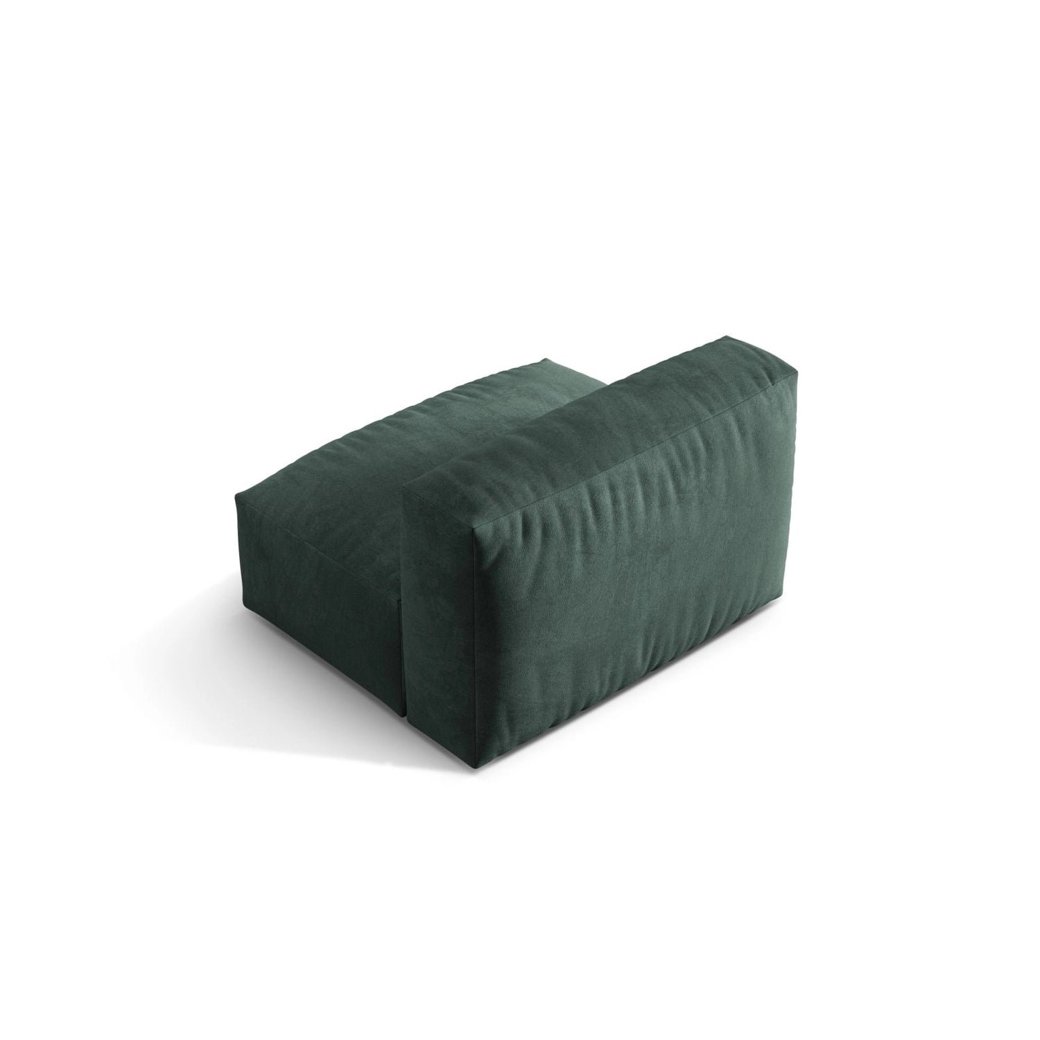 Martina Modulares Sofa Sitzelement, Sitztiefe 76 cm, aus Samt in Petrol (Vogue 12), 106x90 cm von Micadoni – Bild 4
