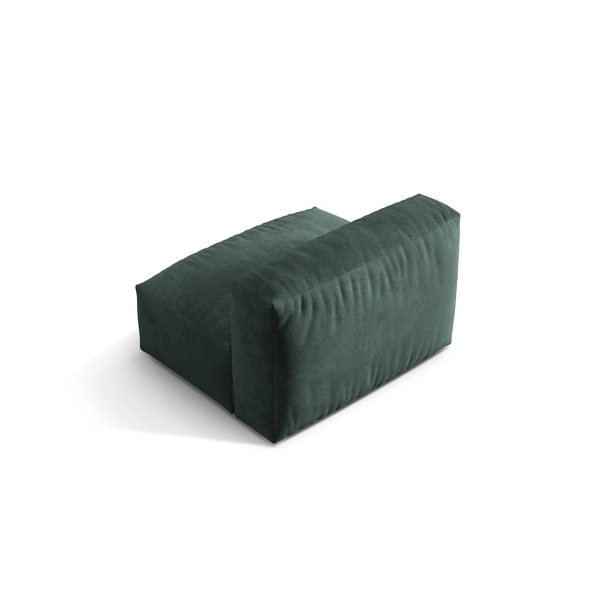 Martina Modulares Sofa Sitzelement, Sitztiefe 76 cm, aus Samt in Petrol (Vogue 12), 106x90 cm von Micadoni – Bild 4