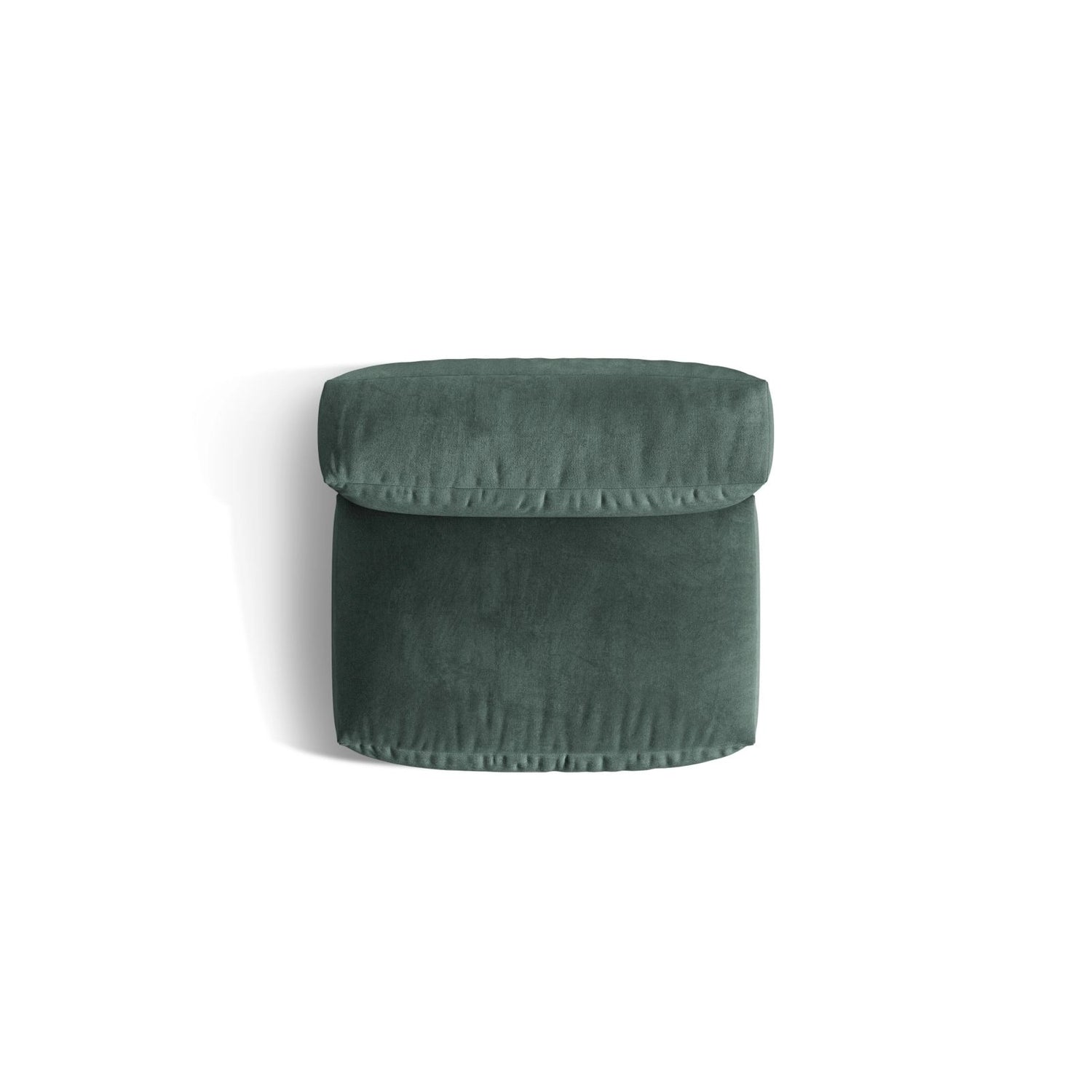 Martina Modulares Sofa Sitzelement, Sitztiefe 76 cm, aus Samt in Petrol (Vogue 12), 106x90 cm von Micadoni – Bild 5