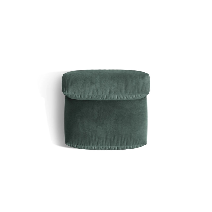 Martina Modulares Sofa Sitzelement, Sitztiefe 76 cm, aus Samt in Petrol (Vogue 12), 106x90 cm von Micadoni – Bild 5