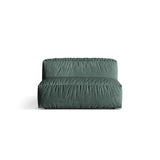 Martina Modulares Sofa Sitzelement, Sitztiefe 76 cm, aus Samt in Petrol (Vogue 12), 132x106 cm von Micadoni – Bild 1