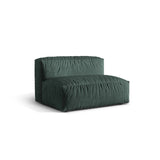 Martina Modulares Sofa Sitzelement, Sitztiefe 76 cm, aus Samt in Petrol (Vogue 12), 132x106 cm von Micadoni – Bild 3
