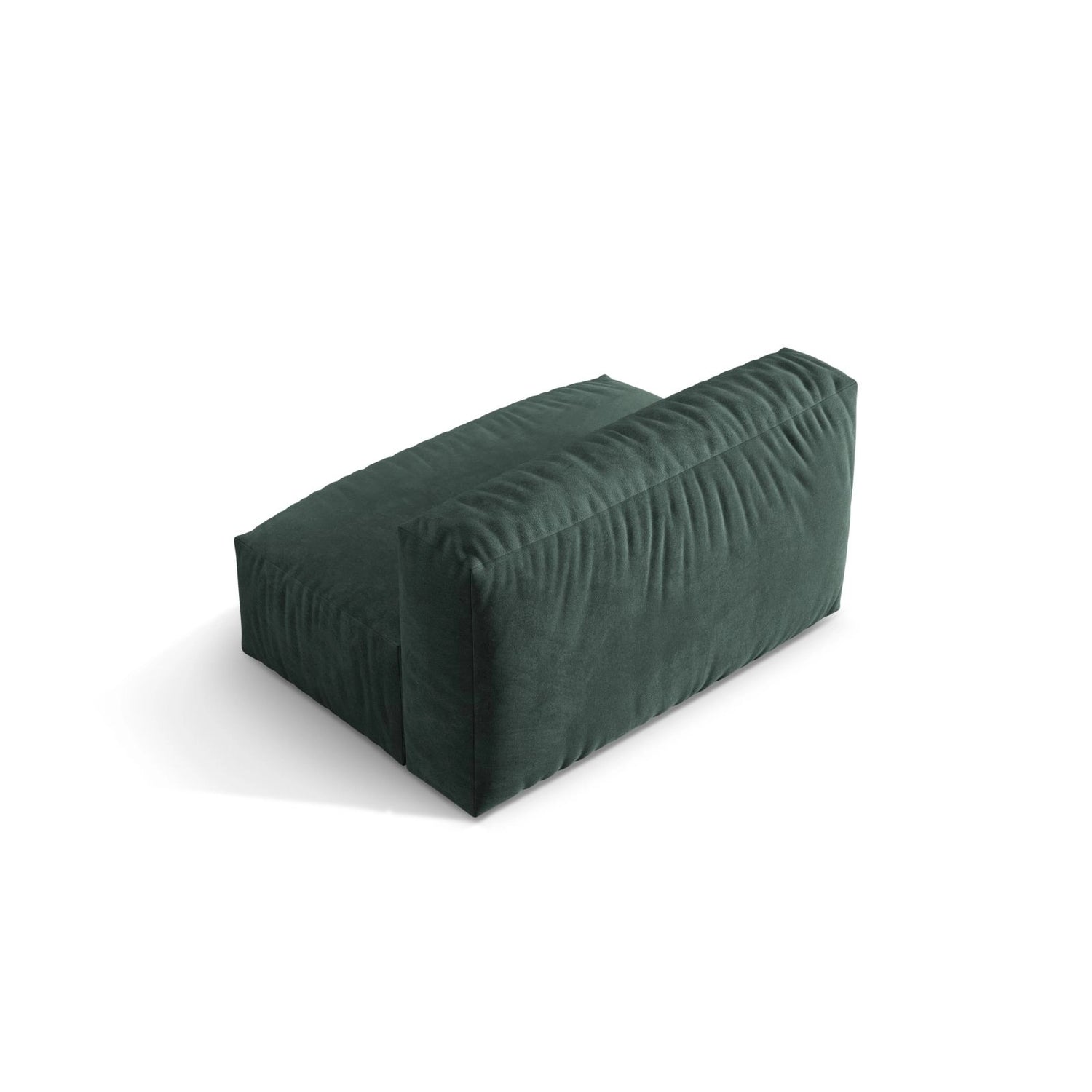 Martina Modulares Sofa Sitzelement, Sitztiefe 76 cm, aus Samt in Petrol (Vogue 12), 132x106 cm von Micadoni – Bild 4