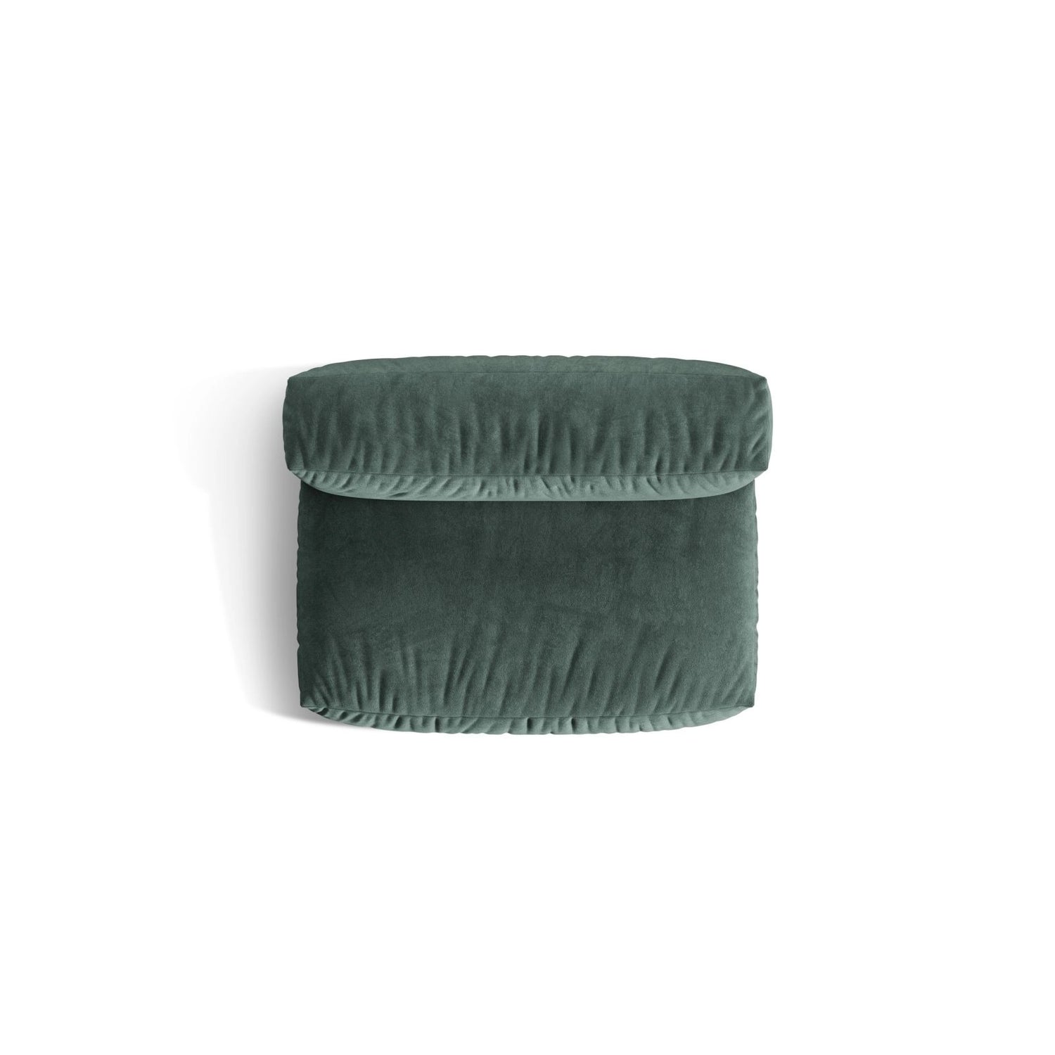 Martina Modulares Sofa Sitzelement, Sitztiefe 76 cm, aus Samt in Petrol (Vogue 12), 132x106 cm von Micadoni – Bild 5