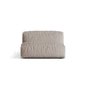 Martina Modulares Sofa Sitzelement, Sitztiefe 76 cm, aus Strukturierter Stoff in Dunkelbeige (Boston Trufa), 132x106 cm von Micadoni – Bild 1