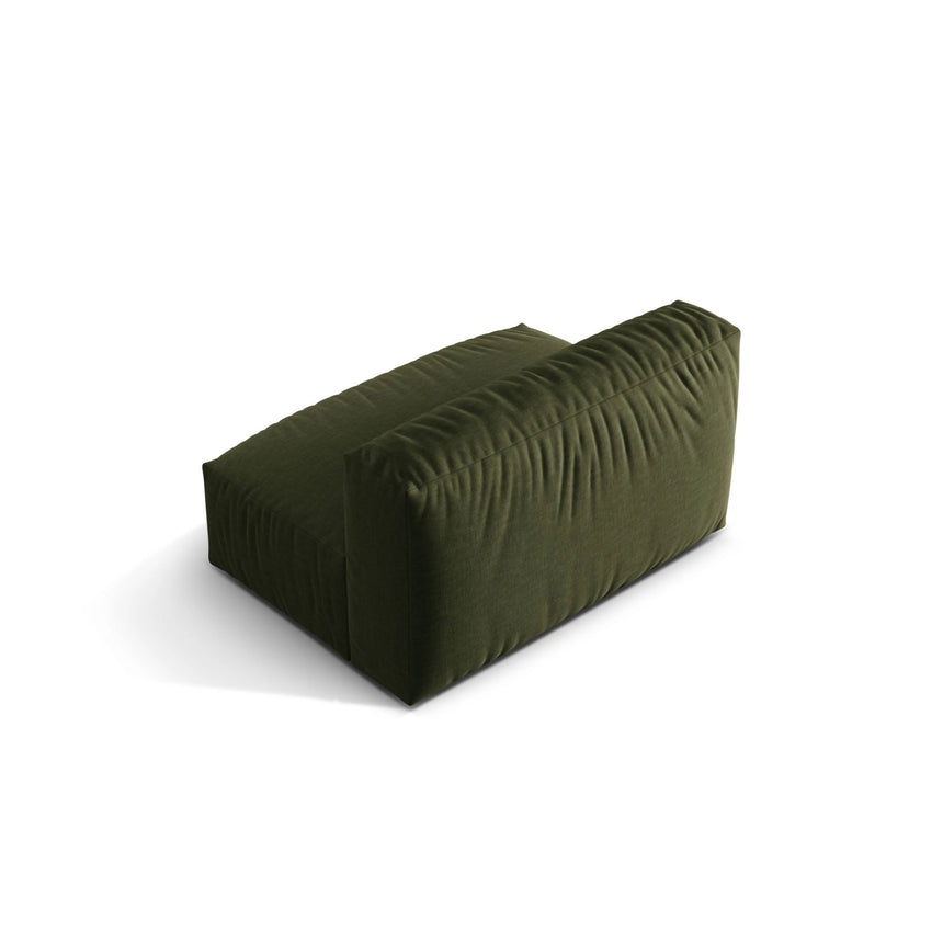 Martina Modulares Sofa Sitzelement, Sitztiefe 76 cm, aus Strukturierter Stoff in Grün (Boston Forest), 132x106 cm von Micadoni – Bild 4