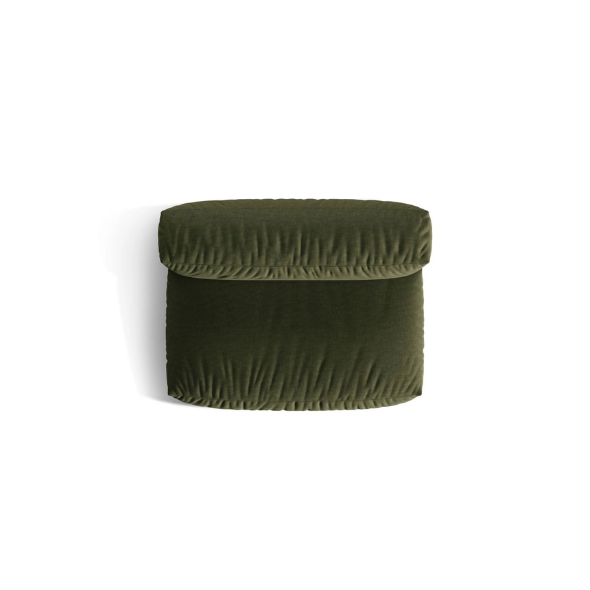 Martina Modulares Sofa Sitzelement, Sitztiefe 76 cm, aus Strukturierter Stoff in Grün (Boston Forest), 132x106 cm von Micadoni – Bild 5