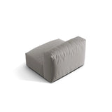Martina Modulares Sofa Sitzelement, Sitztiefe 76 cm, aus Strukturierter Stoff in Hellgrau (Boston Light Grey), 106x90 cm von Micadoni – Bild 4