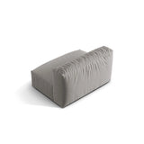 Martina Modulares Sofa Sitzelement, Sitztiefe 76 cm, aus Strukturierter Stoff in Hellgrau (Boston Light Grey), 132x106 cm von Micadoni – Bild 4