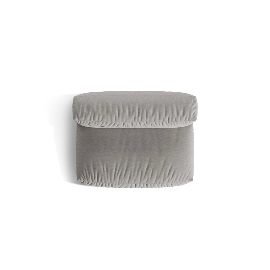 Martina Modulares Sofa Sitzelement, Sitztiefe 76 cm, aus Strukturierter Stoff in Hellgrau (Boston Light Grey), 132x106 cm von Micadoni – Bild 5