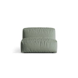Martina Modulares Sofa Sitzelement, Sitztiefe 76 cm, aus Strukturierter Stoff in Moosgrün (Boston Water Green), 106x90 cm von Micadoni – Bild 1